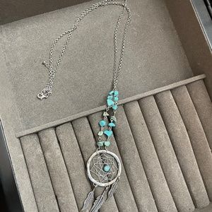 Silver Dream Catcher Necklace
